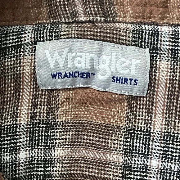 Men’s Wrangler Retro Plaid Button Up Flannel w/ Peral Snaps Size XXL - Picture 7 of 8